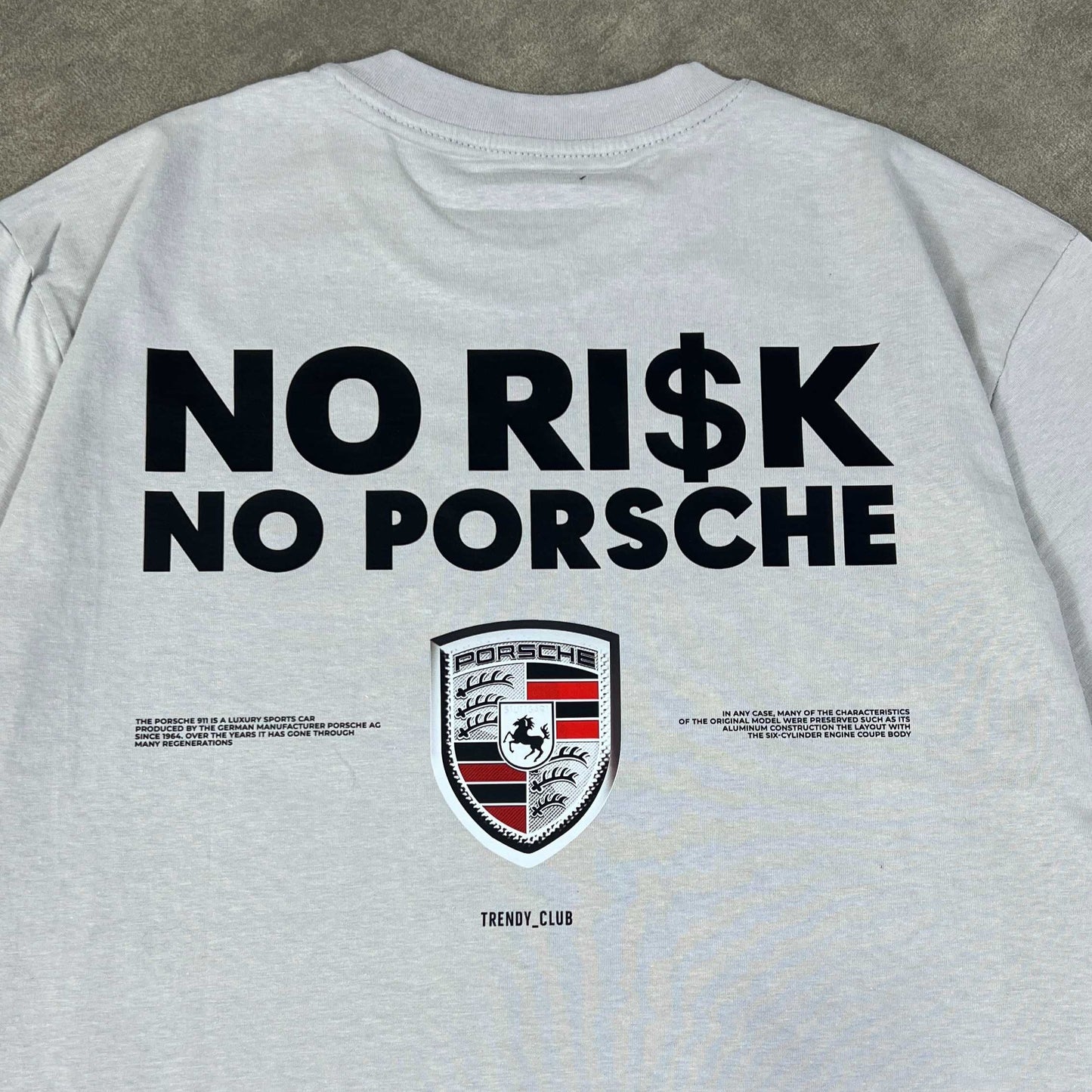 No Risk No Porsche Oversized t-shirt