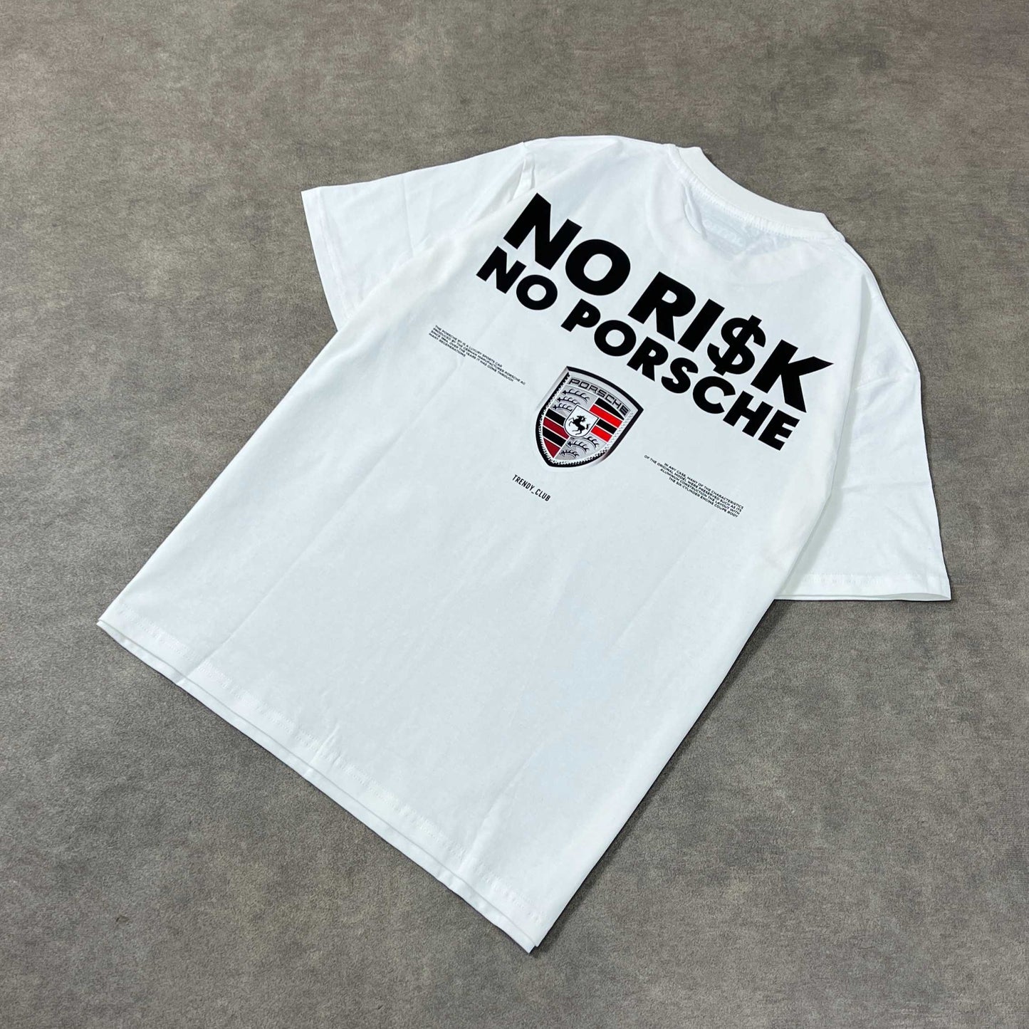 No Risk No Porsche Oversized t-shirt